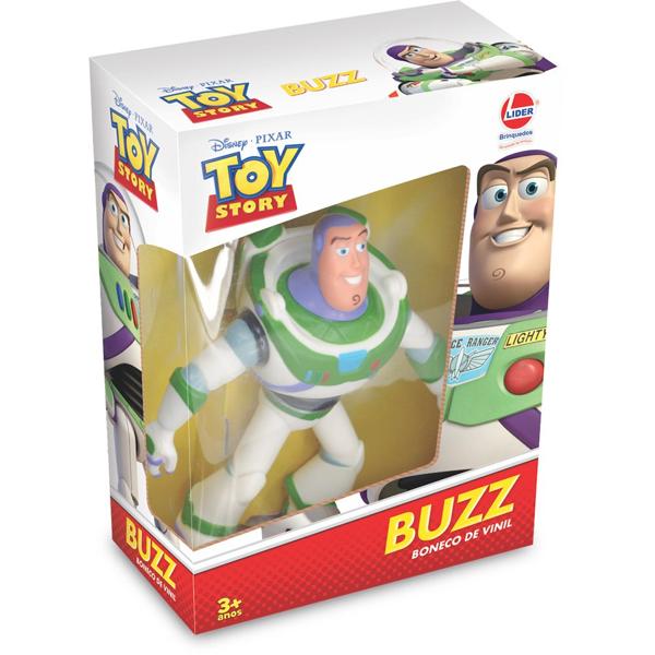 Boneco de vinil, Buzz Lightyear, 2589, Lider Brinquedos - CX 1 UN