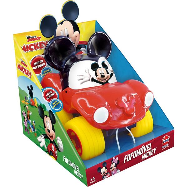 Carrinho fofo móvel Mickey, 2832, Lider Brinquedos - CX 1 UN