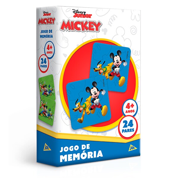 Jogo da Memória Mickey, Toyster - CX 1 UN