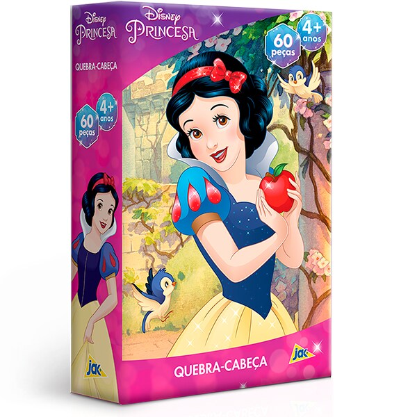 Quebra-Cabeça Princesa Branca de Neve, 60 Peças, Toyster - CX 1 UN