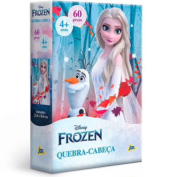 Quebra-Cabeça Frozen, Elsa, 60 Peças, Toyster - CX 1 UN