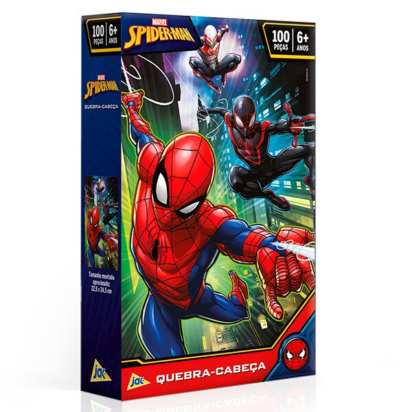 Quebra-Cabeça Homem-Aranha, 100 Peças, Toyster - CX 1 UN