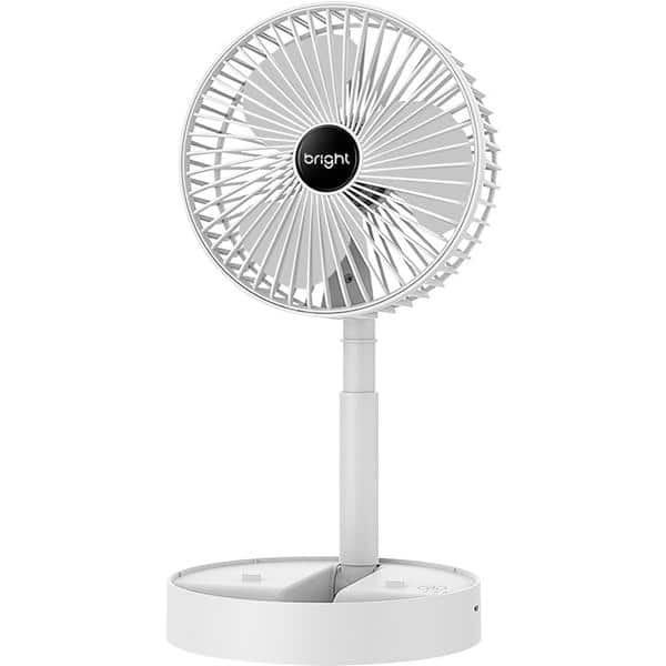 Ventilador portátil recarregável, Branco, VN002, Bright - CX 1 UN