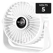 Ventilador portátil USB mini, Branco, VN007, Bright - CX 1 UN