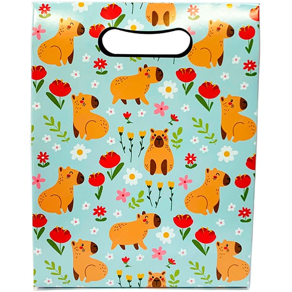 Caixa trapézio duplex, 23x8x29cm, 250g, Capivara, Kawagraf - PT 1 UN
