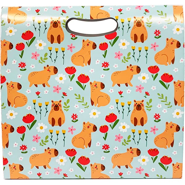 Caixa trapézio duplex, 31x11x33cm, 250g, Capivara, Kawagraf - PT 1 UN