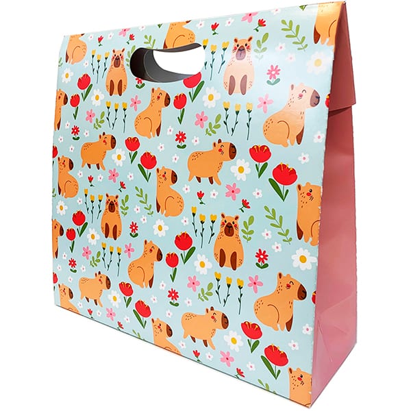 Caixa trapézio duplex, 31x11x33cm, 250g, Capivara, Kawagraf - PT 1 UN