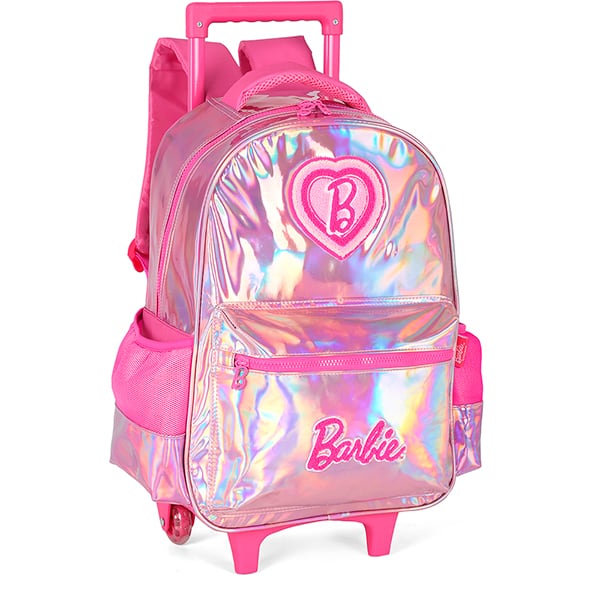 Mochila escolar com rodas, Barbie Pink, IC42722BB0, Luxcel - PT 1 UN Mochila escolar com rodas, Barbie Pink, IC42722BB0, Luxcel - PT 1 UN