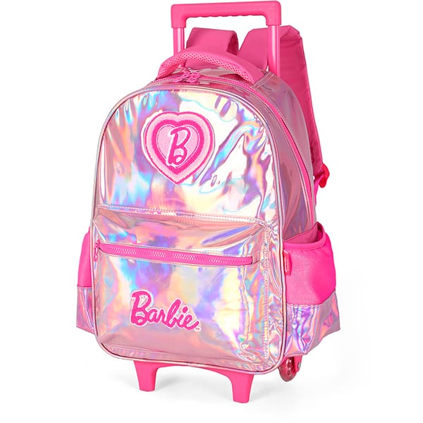 Mochila escolar com rodas, Barbie Pink, IC42722BB0, Luxcel - PT 1 UN Mochila escolar com rodas, Barbie Pink, IC42722BB0, Luxcel - PT 1 UN