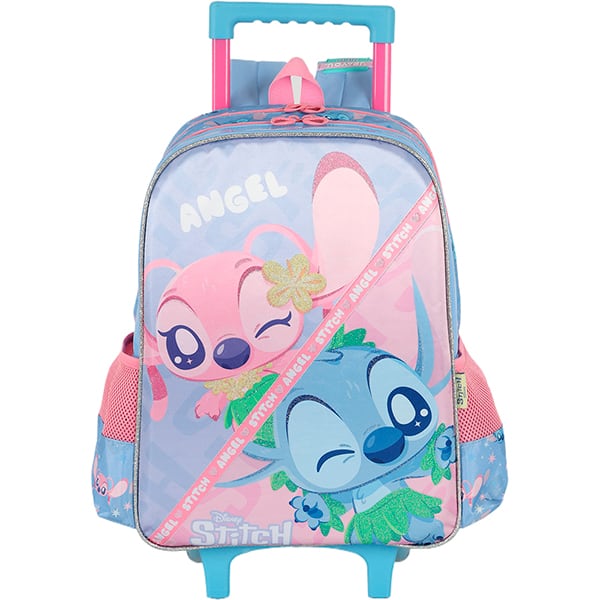 Mochila escolar em poliéster com rodas Stitch, Disney, Roxa, IC42392SC2800U, Luxcel - PT 1 UN Mochila escolar em poliéster com rodas Stitch, Disney, Roxa, IC42392SC2800U, Luxcel - PT 1 UN