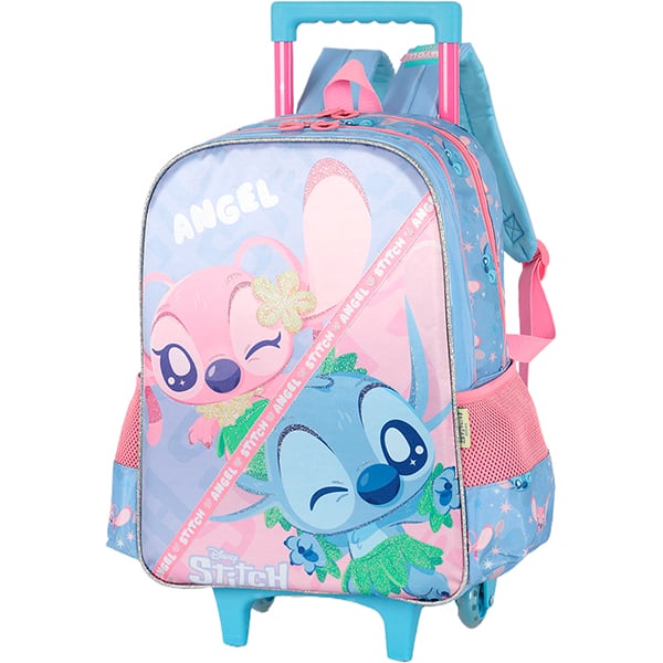 Mochila escolar em poliéster com rodas Stitch, Disney, Roxa, IC42392SC2800U, Luxcel - PT 1 UN Mochila escolar em poliéster com rodas Stitch, Disney, Roxa, IC42392SC2800U, Luxcel - PT 1 UN