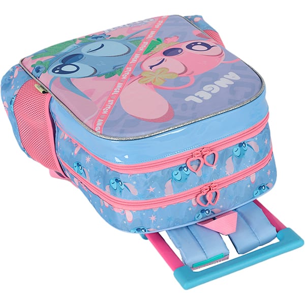 Mochila escolar em poliéster com rodas Stitch, Disney, Roxa, IC42392SC2800U, Luxcel - PT 1 UN Mochila escolar em poliéster com rodas Stitch, Disney, Roxa, IC42392SC2800U, Luxcel - PT 1 UN