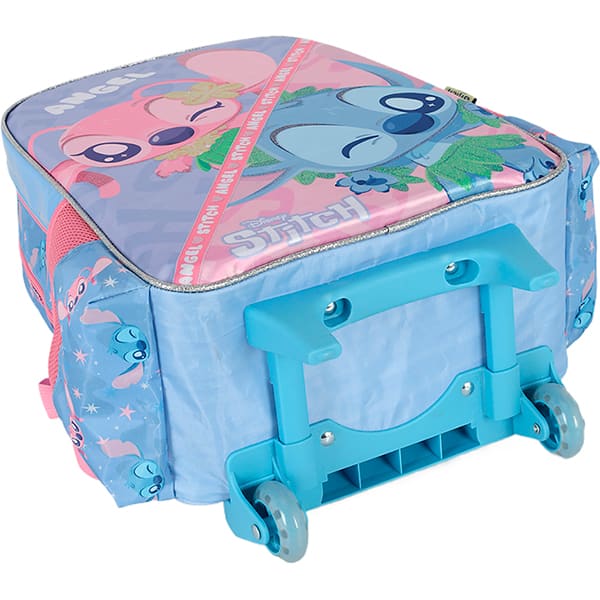 Mochila escolar em poliéster com rodas Stitch, Disney, Roxa, IC42392SC2800U, Luxcel - PT 1 UN Mochila escolar em poliéster com rodas Stitch, Disney, Roxa, IC42392SC2800U, Luxcel - PT 1 UN