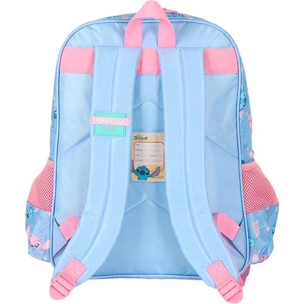 Mochila escolar em poliéster Stitch, Disney, Roxa, IS42391SC2, Luxcel - PT 1 UN