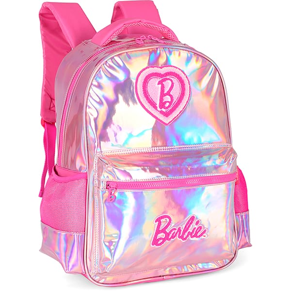 Mochila escolar em poliéster, Barbie, Rosa, IS42721BB0200U, Luxcel - PT 1 UN Mochila escolar em poliéster, Barbie, Rosa, IS42721BB0200U, Luxcel - PT 1 UN