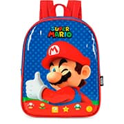 Mochila escolar em poliéster, Mario Bros, Azul, IS42677MO0, Luxcel - PT 1 UN Mochila escolar em poliéster, Mario Bros, Azul, IS42677MO0, Luxcel - PT 1 UN