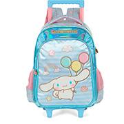 Mochila escolar com rodas, Amigos da Hello Kitty, Cinnamoroll, Azul, IC42442SR0200U, Luxcel - PT 1 UN Mochila escolar com rodas, Amigos da Hello Kitty, Cinnamoroll, Azul, IC42442SR0200U, Luxcel - PT 1 UN