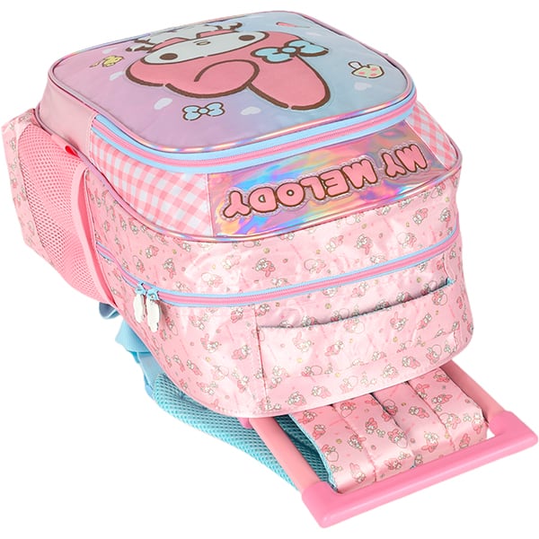 Mochila escolar com rodas, Amigos da Hello Kitty, My Melody, Rosa, IC42442SR0300U, Luxcel - PT 1 UN Mochila escolar com rodas, Amigos da Hello Kitty, My Melody, Rosa, IC42442SR0300U, Luxcel - PT 1 UN