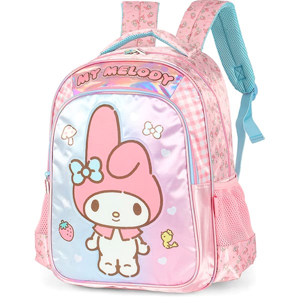 Mochila escolar em poliéster, Amigos da Hello Kitty, My Melody, Rosa, IS42441SR0300U, Luxcel - PT 1 UN Mochila escolar em poliéster, Amigos da Hello Kitty, My Melody, Rosa, IS42441SR0300U, Luxcel - PT 1 UN