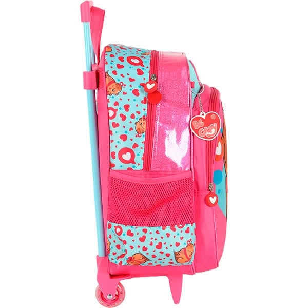 Mochila escolar com rodas, Up4you Capivara, Rosa, IC42112UP0310U, Luxcel - PT 1 UN Mochila escolar com rodas, Up4you Capivara, Rosa, IC42112UP0310U, Luxcel - PT 1 UN