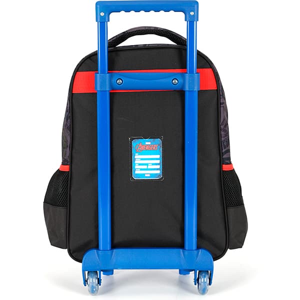 Mochila escolar em poliéster com rodas Avengers, Azul, IC42352AG0200U, Luxcel - PT 1 UN