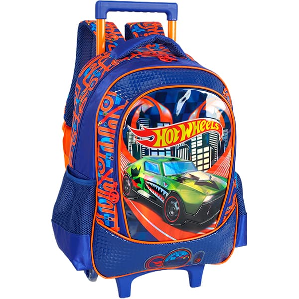 Mochila poli. c/ rodas Hot Wheels azul IC42612HW0 Luxcel PT 1 UN Mochila poli. c/ rodas Hot Wheels azul IC42612HW0 Luxcel PT 1 UN