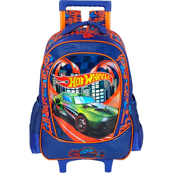 Mochila poli. c/ rodas Hot Wheels azul IC42612HW0 Luxcel PT 1 UN Mochila poli. c/ rodas Hot Wheels azul IC42612HW0 Luxcel PT 1 UN