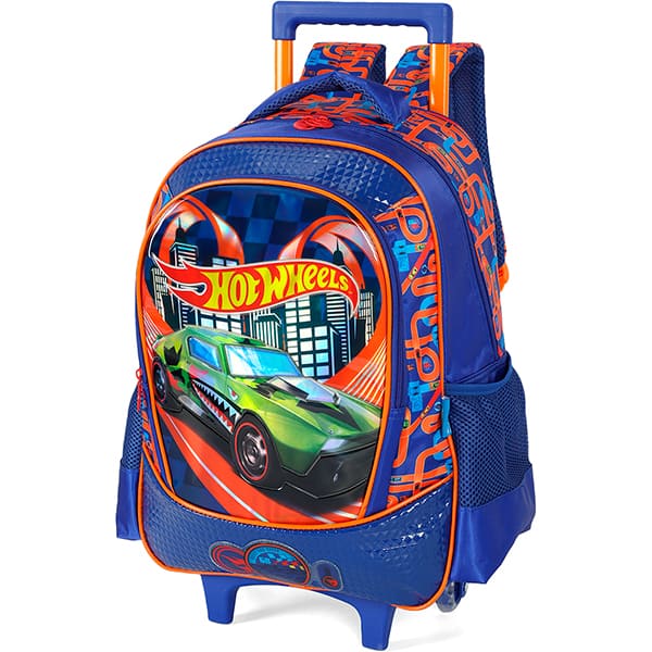 Mochila poli. c/ rodas Hot Wheels azul IC42612HW0 Luxcel PT 1 UN Mochila poli. c/ rodas Hot Wheels azul IC42612HW0 Luxcel PT 1 UN