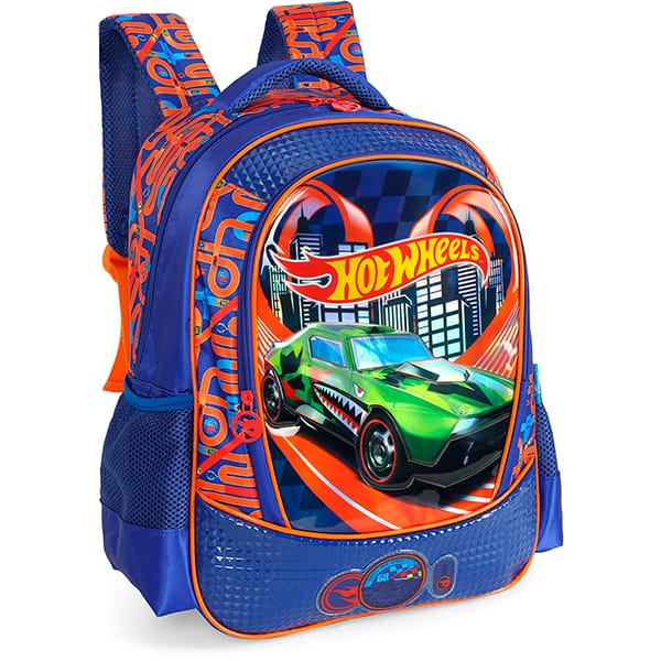 Mochila poli. Hot Wheels azul IS42611HW0 Luxcel PT 1 UN