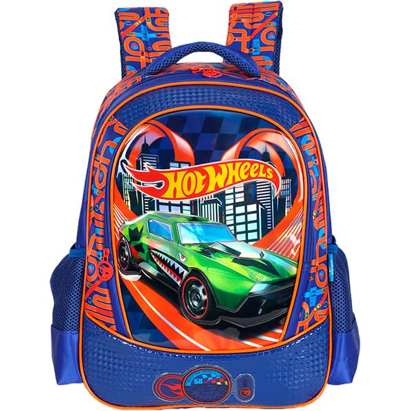 Mochila poli. Hot Wheels azul IS42611HW0 Luxcel PT 1 UN