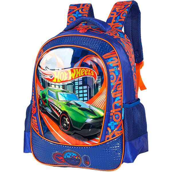 Mochila poli. Hot Wheels azul IS42611HW0 Luxcel PT 1 UN