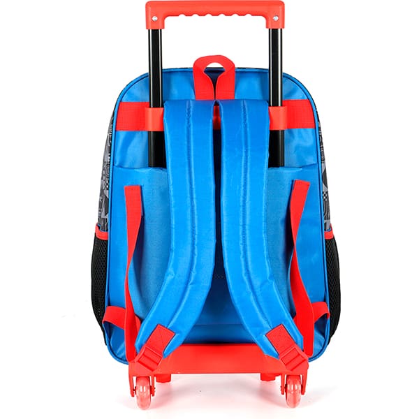 Mochila escolar em poliéster com rodas Hot Wheels, Preto, Luxcel - PT 1 UN