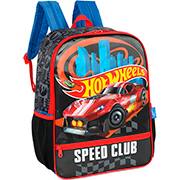 Mochila escolar em poliéster Hot Wheels, Speed Club, Preto, Luxcel - PT 1 UN