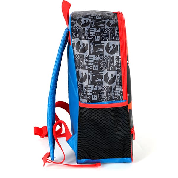 Mochila escolar em poliéster Hot Wheels, Speed Club, Preto, Luxcel - PT 1 UN