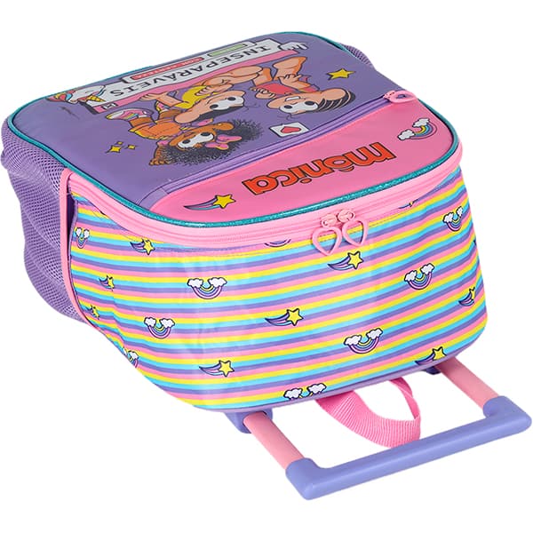 Mochila escolar com rodas, Turma da Mônica, Magali, Mônica e Milena, IC42482MN2800U, Luxcel PT 1 UN Mochila escolar com rodas, Turma da Mônica, Magali, Mônica e Milena, IC42482MN2800U, Luxcel PT 1 UN