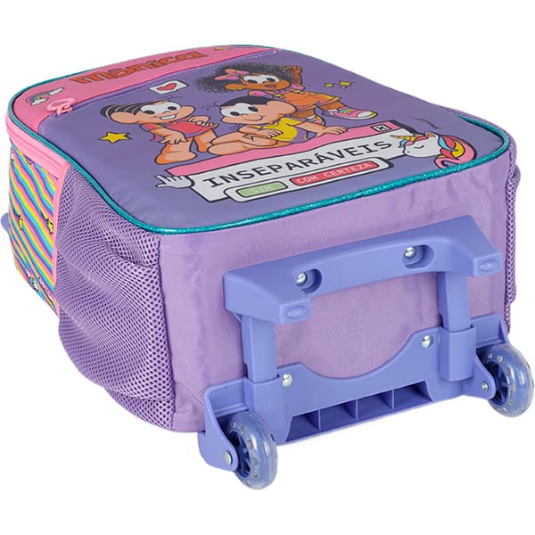 Mochila escolar com rodas, Turma da Mônica, Magali, Mônica e Milena, IC42482MN2800U, Luxcel PT 1 UN Mochila escolar com rodas, Turma da Mônica, Magali, Mônica e Milena, IC42482MN2800U, Luxcel PT 1 UN
