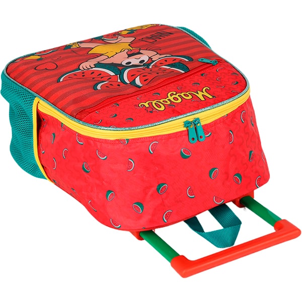 Mochila escolar com rodas, Turma da Mônica, Magali, IC42482MN0400U, Luxcel - PT 1 UN Mochila escolar com rodas, Turma da Mônica, Magali, IC42482MN0400U, Luxcel - PT 1 UN