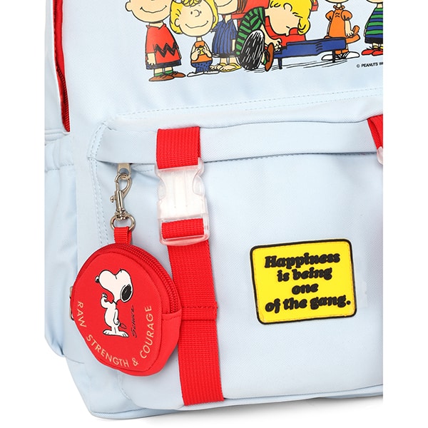 Mochila escolar em poliéster Snoopy, Branca, Luxcel - PT 1 UN Mochila escolar em poliéster Snoopy, Branca, Luxcel - PT 1 UN