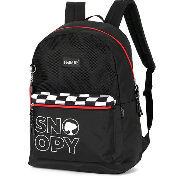 Mochila escolar em poliéster, Snoopy, Preto, MS49721SN0600U, Luxcel - PT 1 UN Mochila escolar em poliéster, Snoopy, Preto, MS49721SN0600U, Luxcel - PT 1 UN