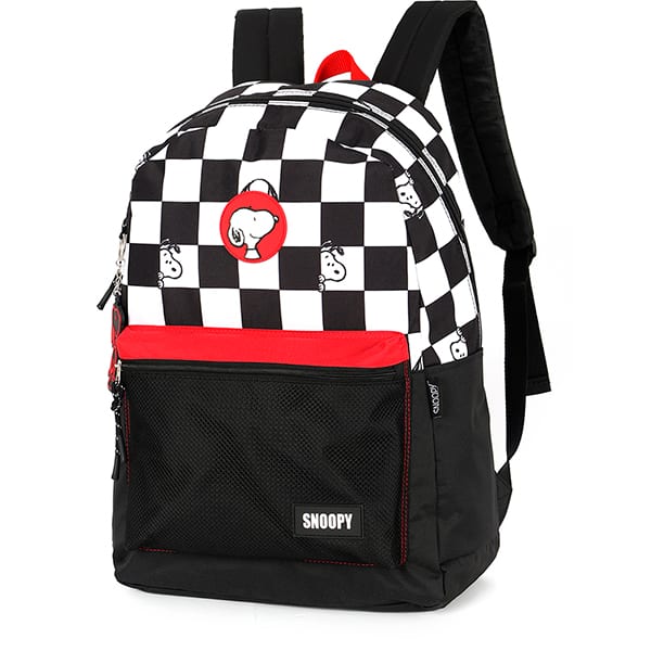 Mochila escolar em poliéster, Snoopy, Vermelho, MS49721SN0400U, Luxcel - PT 1 UN Mochila escolar em poliéster, Snoopy, Vermelho, MS49721SN0400U, Luxcel - PT 1 UN