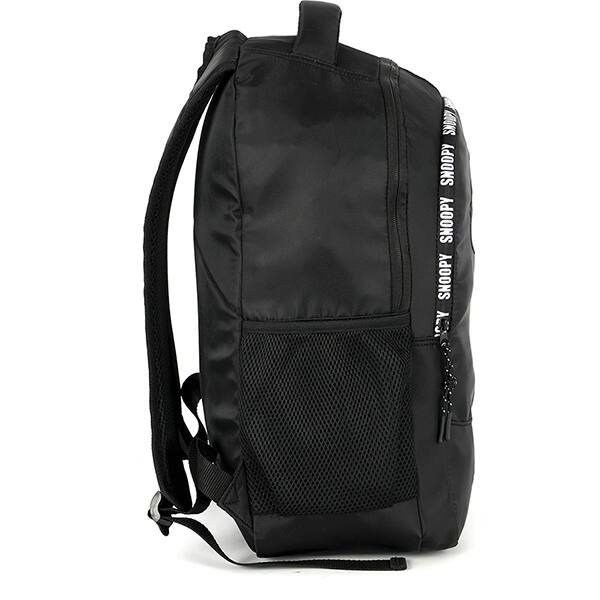 Mochila escolar em poliéster Snoopy, Preto, MS49722SN0600U, Luxcel - PT 1 UN