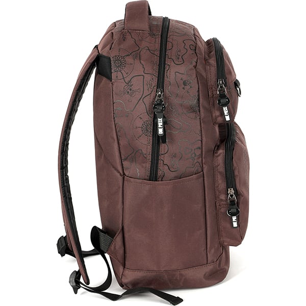 Mochila escolar em poliéster, One Piece, Marrom, MS49802OP1100U, Luxcel - PT 1 UN Mochila escolar em poliéster, One Piece, Marrom, MS49802OP1100U, Luxcel - PT 1 UN