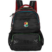 Mochila escolar em poliéster Harry Potter, Hogwarts, Preta, MJ49761HP0600U, Luxcel - PT 1 UN