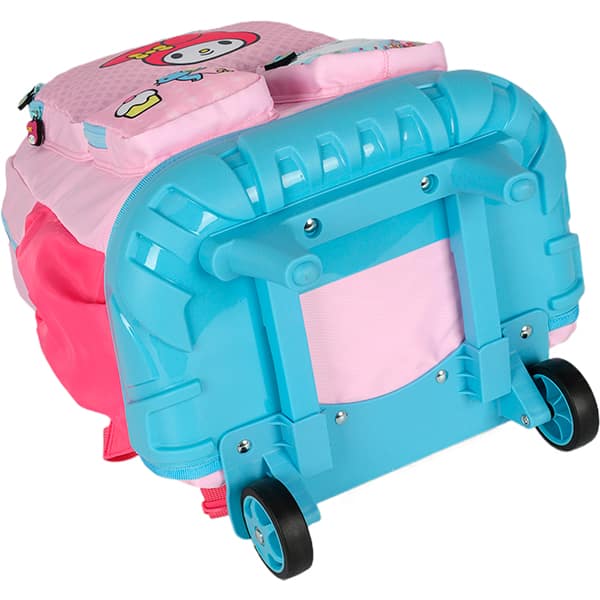 Mochila escolar com rodas, Amigos da Hello Kitty, My Melody, Rosa, MC49694SR0300U, Luxcel - PT 1 UN Mochila escolar com rodas, Amigos da Hello Kitty, My Melody, Rosa, MC49694SR0300U, Luxcel - PT 1 UN