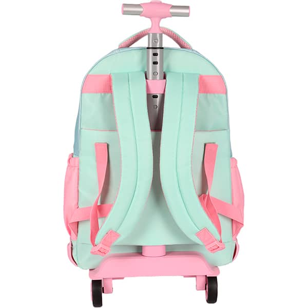 Mochila escolar com rodas, Amigos da Hello Kitty, Cinnamoroll, Verde, MC49694SR0100U, Luxcel - PT 1 UN Mochila escolar com rodas, Amigos da Hello Kitty, Cinnamoroll, Verde, MC49694SR0100U, Luxcel - PT 1 UN