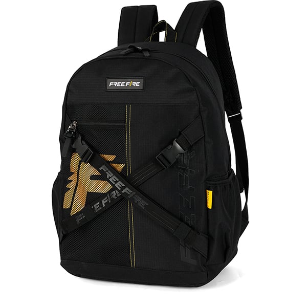 Mochila escolar poliéster, Free Fire, Preto luxcel PT 1 UN Mochila escolar poliéster, Free Fire, Preto luxcel PT 1 UN