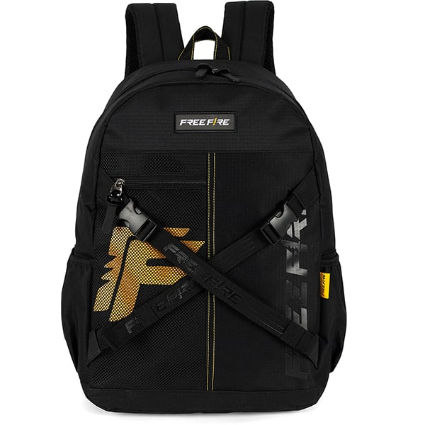 Mochila escolar poliéster, Free Fire, Preto luxcel PT 1 UN Mochila escolar poliéster, Free Fire, Preto luxcel PT 1 UN