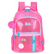 Mochila escolar em poliéster, Barbie, Rosa, MS49931BB0, Luxcel - PT 1 UN