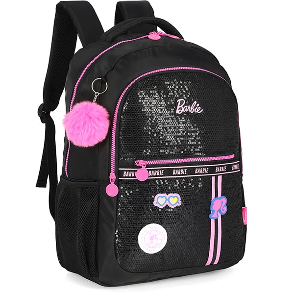 Mochila escolar em poliéster, Barbie, Preto, MS49931BB0, Luxcel - PT 1 UN Mochila escolar em poliéster, Barbie, Preto, MS49931BB0, Luxcel - PT 1 UN