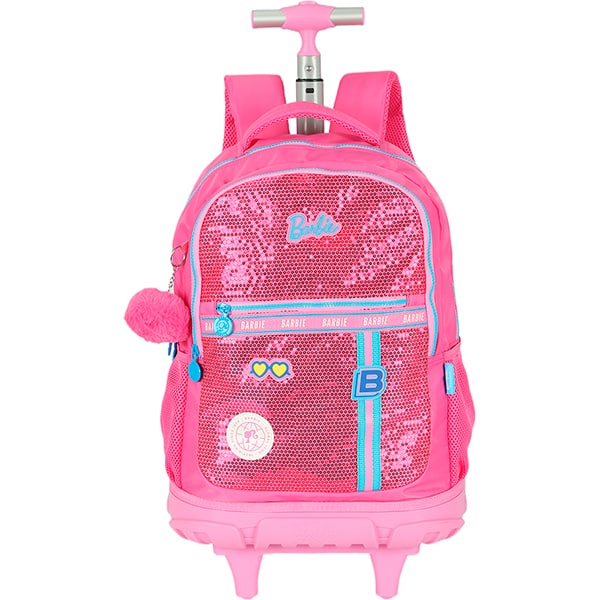 Mochila escolar com rodas, Barbie Pink, MC49932BB0, Luxcel - PT 1 UN Mochila escolar com rodas, Barbie Pink, MC49932BB0, Luxcel - PT 1 UN